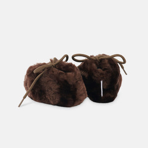 Faux Fur Baby Booties
