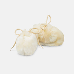 Faux Fur Baby Booties