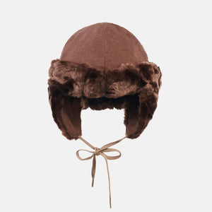 Russian-style Faux Fur Hat and Mitts Bundle