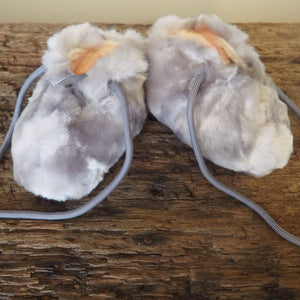 Faux Fur Baby Booties