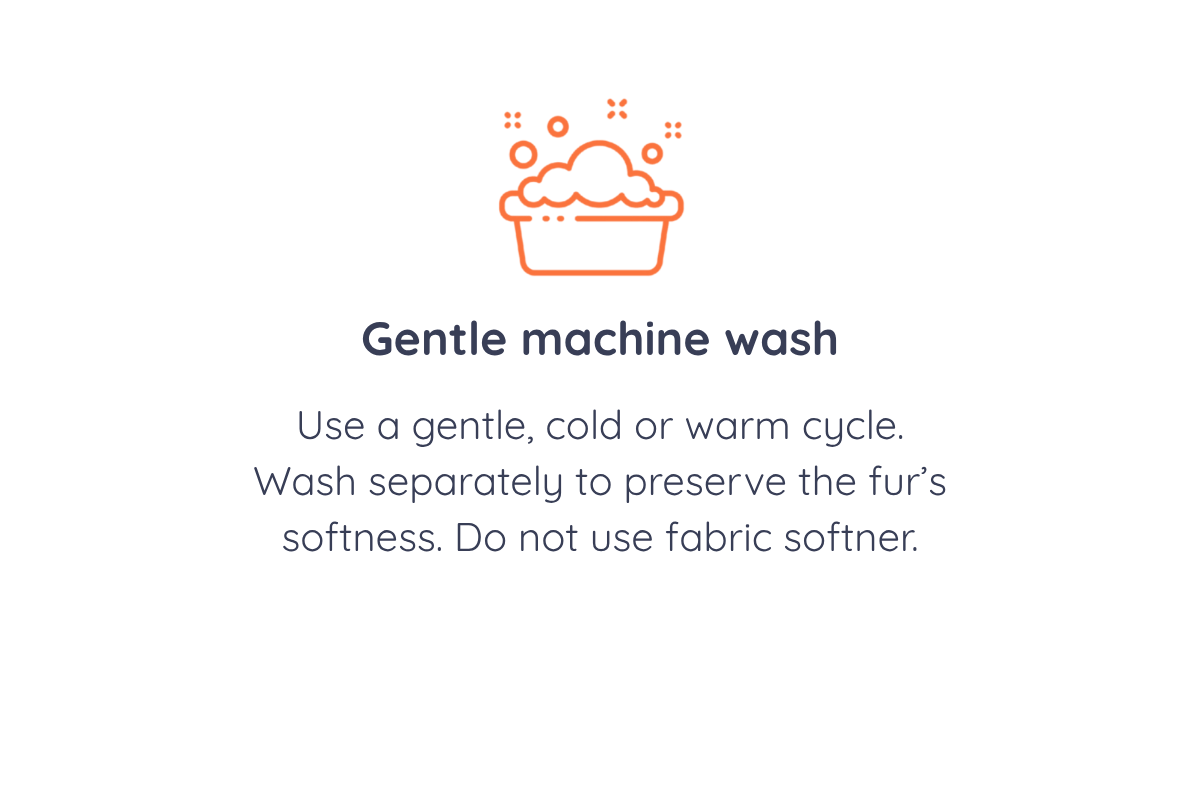 Gentle machine wash