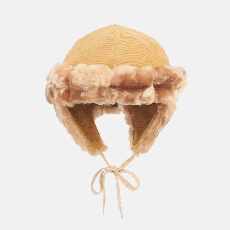 Russian-style Faux Fur Hat and Mitts Bundle