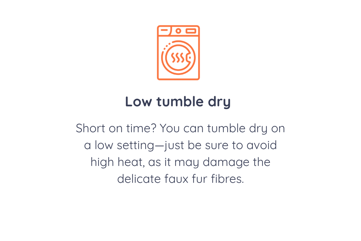 Low tumble dry
